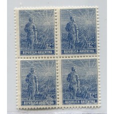 ARGENTINA 1915 GJ 388 CUADRO DE ESTAMPILLAS NUEVAS MINT U$ 46 + 50 %